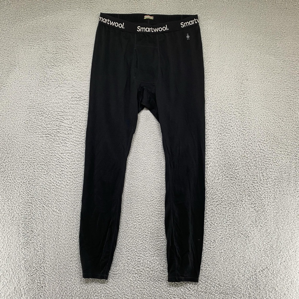 Smartwool Merino 150 Long Johns Mens XL Black Thermal Lightweight Base Layer